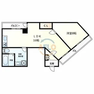 ジェイルミナ【9階】の間取り