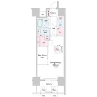 コンフォリア・リヴ北久宝寺Q【5階】の間取り