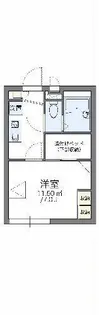 レオパレスソレーユ萩崎【1階】の間取り