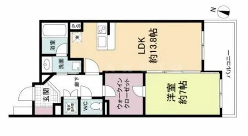 グレンパーク梅田北【2階】の間取り