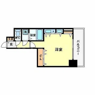リーガル北心斎橋【7階】の間取り