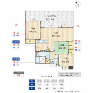 グランフォーレ平尾レジデンス【202号室】の間取り