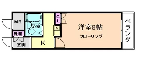 ユニハイツⅡ【1階】の間取り