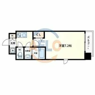 フォーリアライズ城東ファイン【9階】の間取り