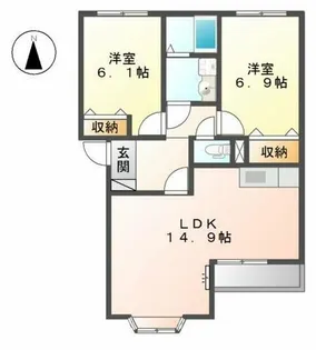 ガーディアン【2階】の間取り