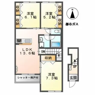 ウィステリアFⅡ【2階】の間取り