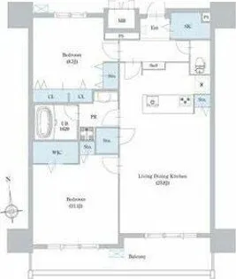 ロイジェント日吉【11階】の間取り