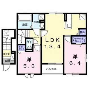 クラールⅠ【2階】の間取り