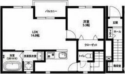 リーブルファイン一宮市乾町Ⅱ 1号棟【201号室】の間取り