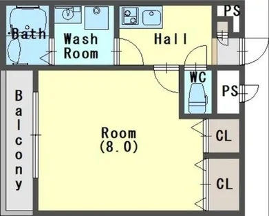 ドムス寝屋川【3階】の間取り