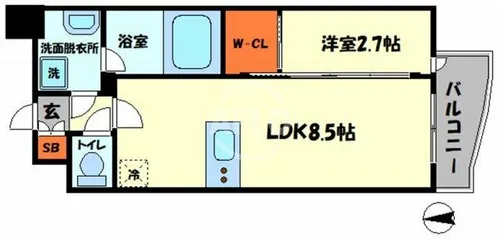 セレニテ福島プリエ【13階】の間取り