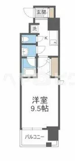 コンフォリア心斎橋EAST【3階】の間取り