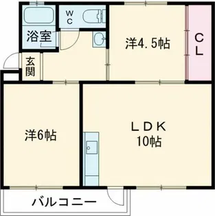 和泉府中ファミリーマンション2号棟【2階】の間取り