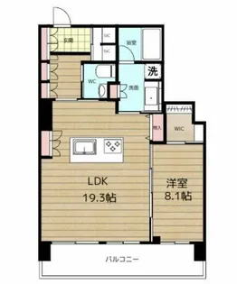 ローレルタワー難波【1007号室】の間取り