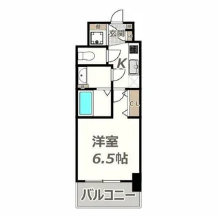 スプランディッド阿倍野【403号室】の間取り