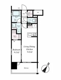 オープンレジデンシア博多空港通り【2階】の間取り