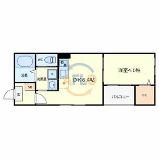 ハーモニーテラス平野ドゥエ【2階】の間取り