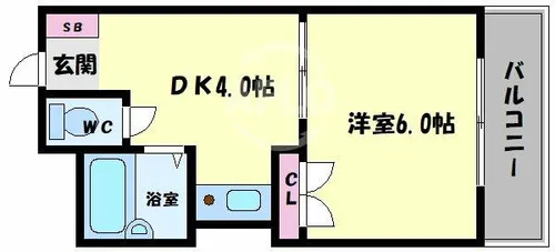 アベノ池田マンション【2階】の間取り