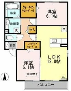 ビューコート【2階】の間取り