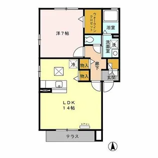 ドミールⅢ【1階】の間取り