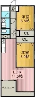 香月マンション【1階】の間取り