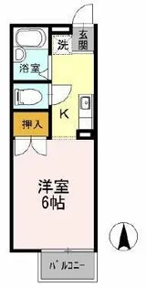 セジュール文教【1階】の間取り