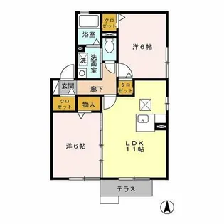 リモーネ【1階】の間取り