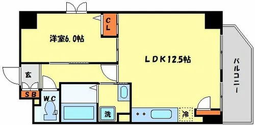 Mon maisonⅡ【6階】の間取り