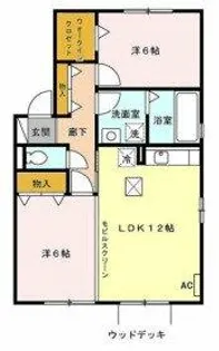 ラドリージョピソ【1階】の間取り