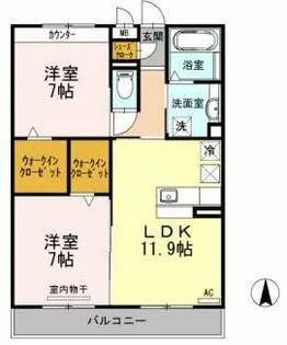 ホベン セドル【2階】の間取り