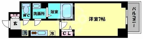 DOUBLE NINE RESIDENCE TENNOJIMINAMI【2階】の間取り