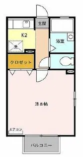 アバンサール【2階】の間取り