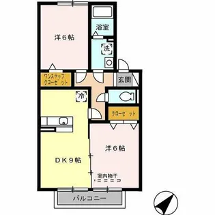 グリーンヒル【1階】の間取り