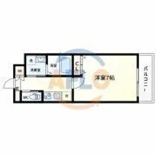 クローバー・グランデ長居公園【2階】の間取り