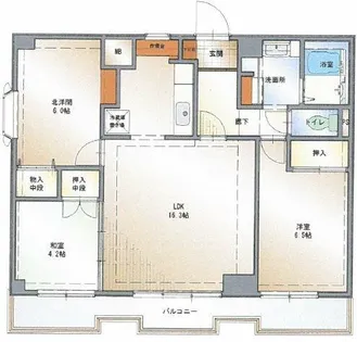 パルナス猪高台【2階】の間取り