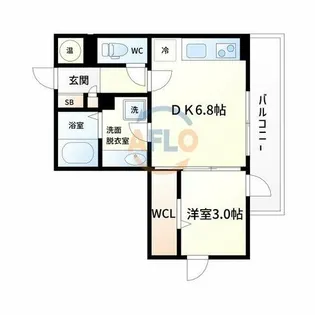 TREBINA AYAKA【3階】の間取り