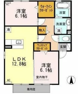 ビューコート【1階】の間取り