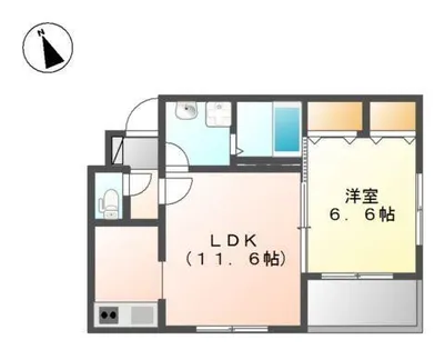 クローバー【1階】の間取り