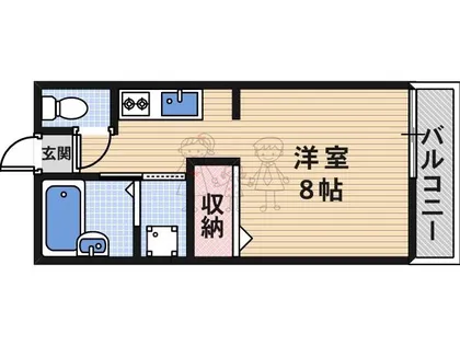 カネマスロイヤルコート【2階】の間取り