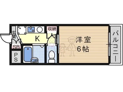 アソシアⅠ番館【4階】の間取り