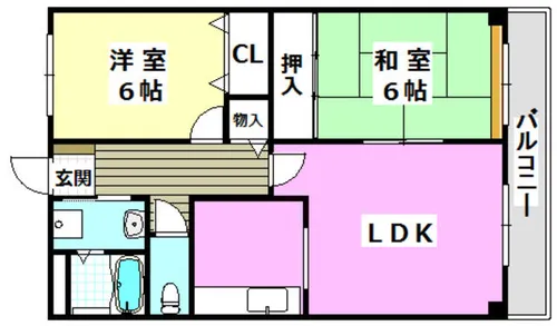サウス・ステーション公輝【4階】の間取り
