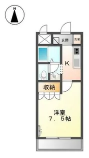 グランディール姫路【1階】の間取り