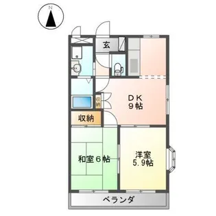 エクセルコート【1階】の間取り