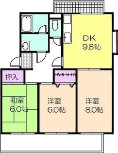 サンロイヤル【2階】の間取り