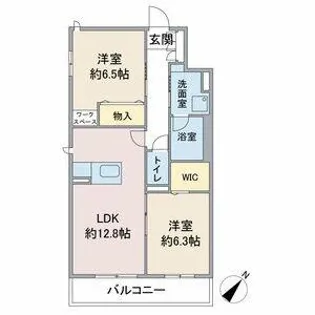 フェリシアガーデン【301号室】の間取り