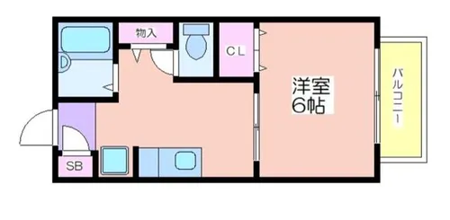 ジュネスハイム仲辻【2階】の間取り