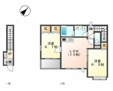メルヴェール【2階】の間取り