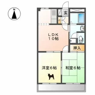 トゥインクル【2階】の間取り