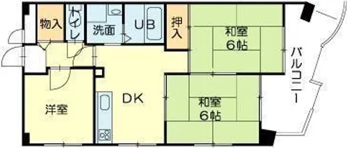 ロイヤルコーポ宝殿【501号室】の間取り