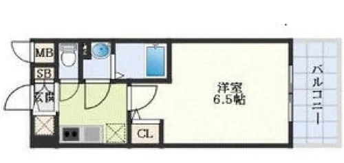 エスリードザ・イーストレジデンス大阪城【3階】の間取り